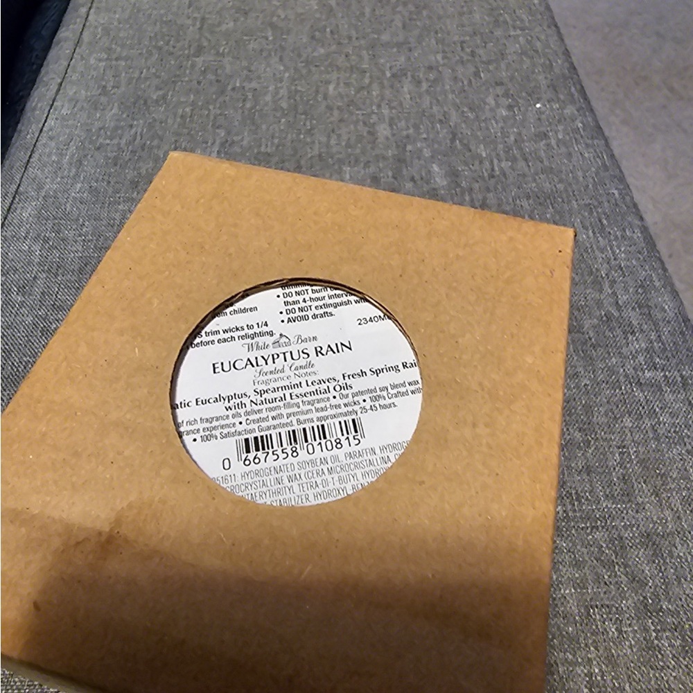 Eucalyptus Rain Scented Candle